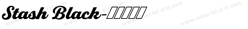 Stash Black字体转换